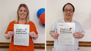 Kindness in Care Awards for two Sandon House Colleagues